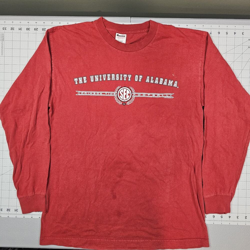 Vintage 90s Alabama Tshirt Medium Murina Long Sleeve College University Football